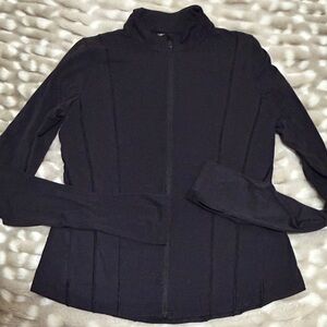 Women's Black Full-Zip Top